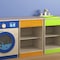 Flash Furniture Bright Beginnings Commercial Grade Wooden Kid's Two Shelf Kitchen Cabinet MK-ME03539-GG - alternate 8